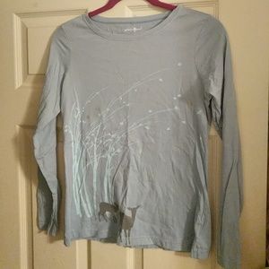 Eddie Bauer winter scene shirt